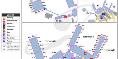 Leonardo da vinci international airport kaart