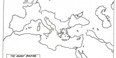 Blanco kaart van Rome