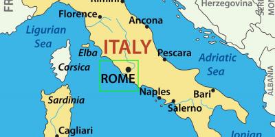 Kaart van Italië tonen van Rome