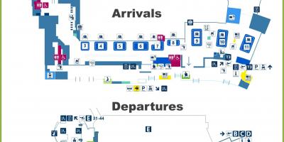 Fco luchthaven kaart terminal 3