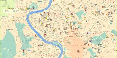 Roma plattegrond van de stad