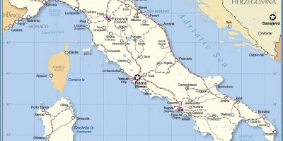 Rome en Italië kaart bekijken