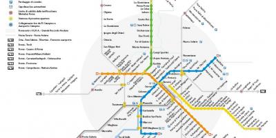 Rome metro kaart 2016