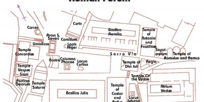 Forum Romanum kaart