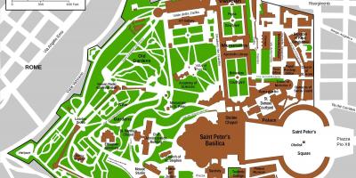 Ingang van het vaticaans museum kaart